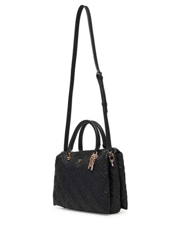 Bandoulière GUESS Adelasia Multi Comp Satchel en couleur noire pour femme