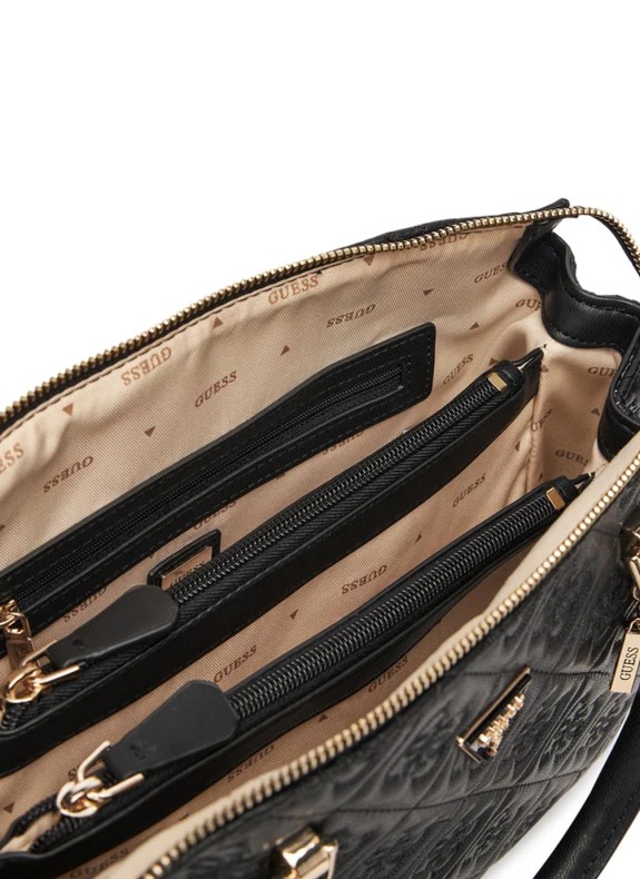 Bandolera GUESS Adelasia Multi Comp Satchel em Cor Preto para Mulher