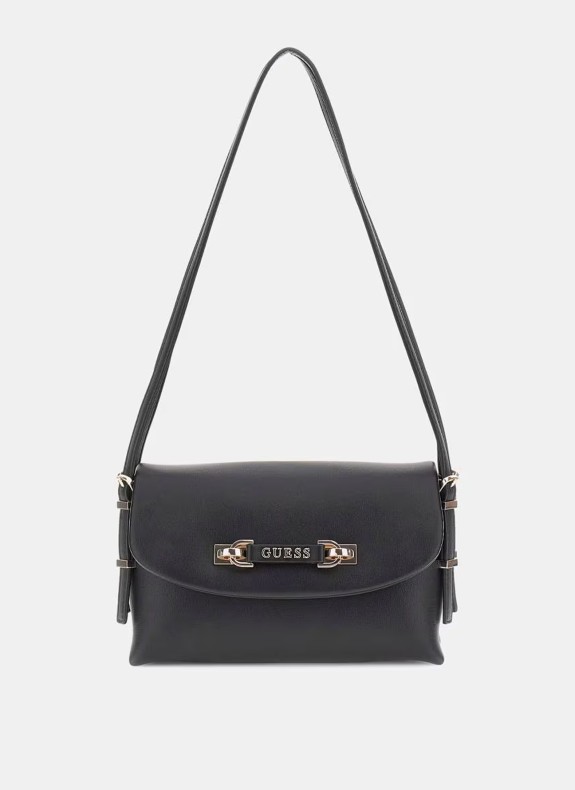 Bolso Guess Lefia Flap Shoulder Bag negro