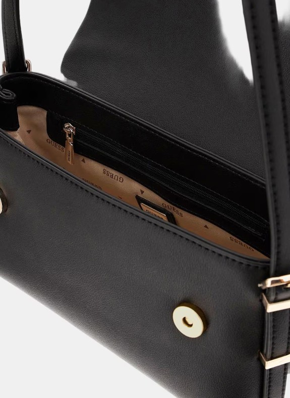 Bolso Guess Lefia Flap Shoulder Bag preto