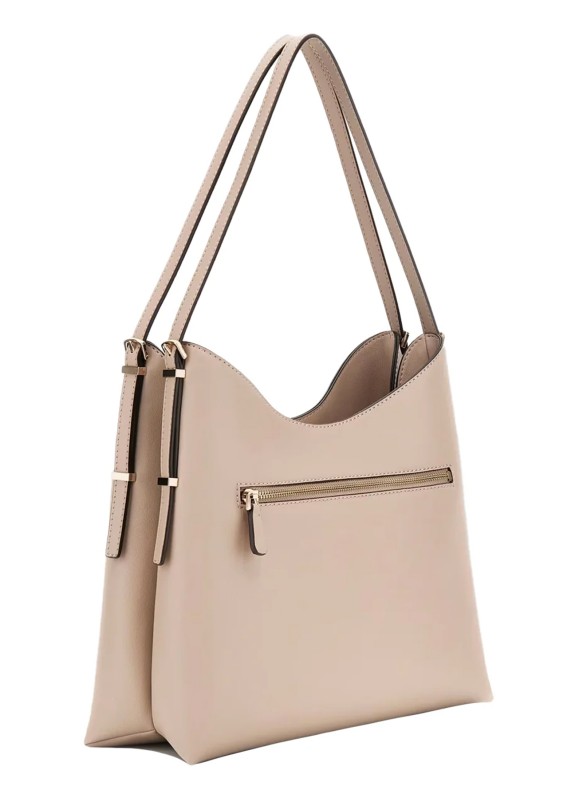 Bolso Guess Lefia Large Hobo taupe