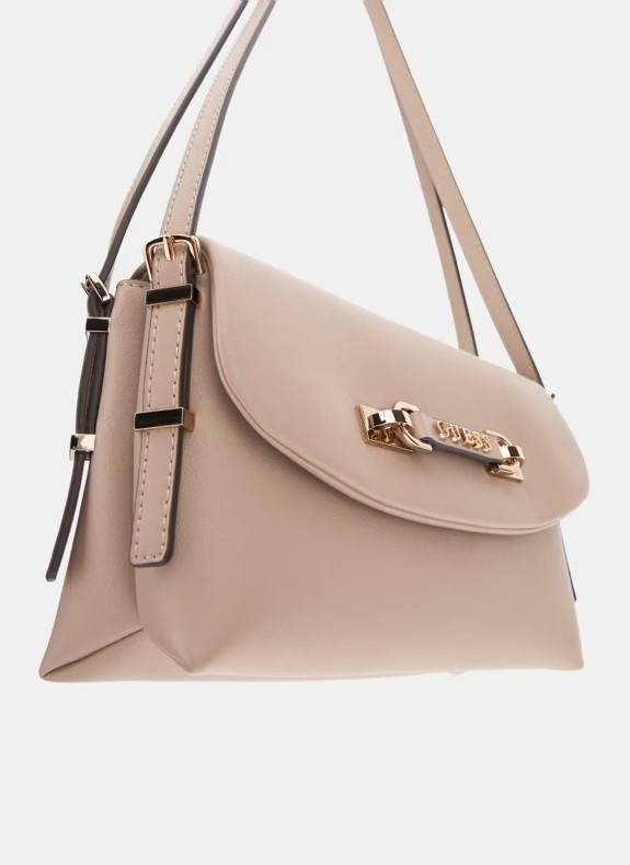 Sac à main Guess Lefia Flap Shoulder Bag taupe