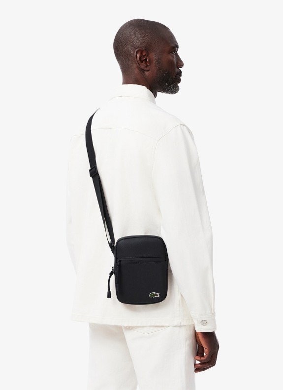Bandolera Lacoste Flat Crossover Bag preto