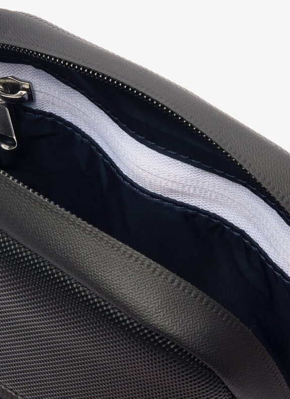 Sac bandoulière Lacoste Flat Crossover noir