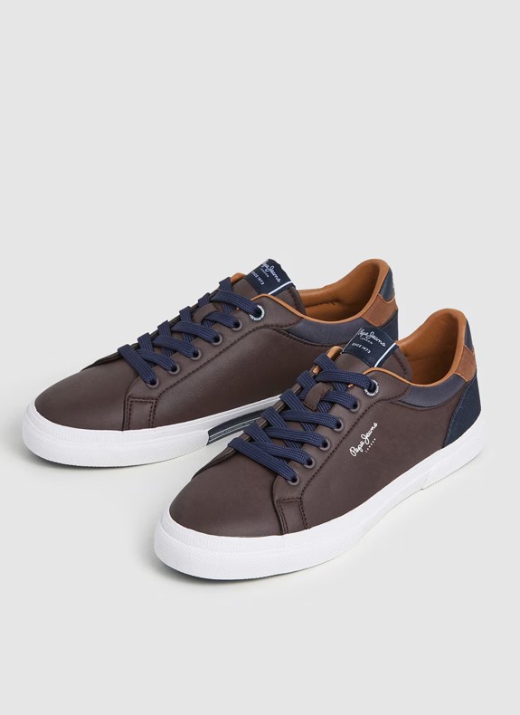 Chaussures Pepe Jeans Kenton Court marron