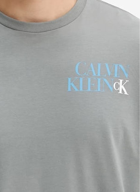 T-shirt Calvin Klein CK NY WRD cinza