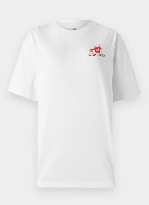 T-shirt New Balance Spectator blanc