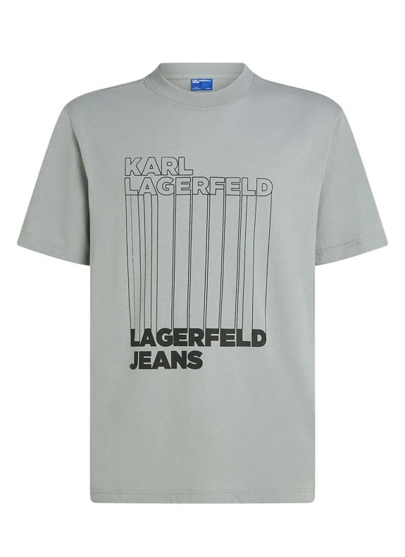 Camiseta Karl Lagerfeld KLJ REG BARCODE TEE gris