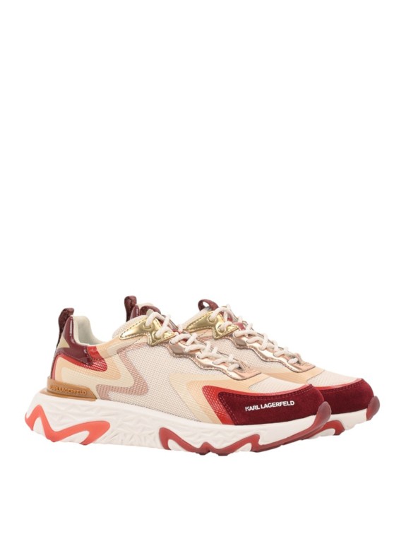 Karl Lagerfeld Blaze Pyro Woven Mix beige Pantoffeln