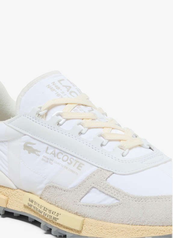 Lacoste Elite Aktive weiße Pantoffeln