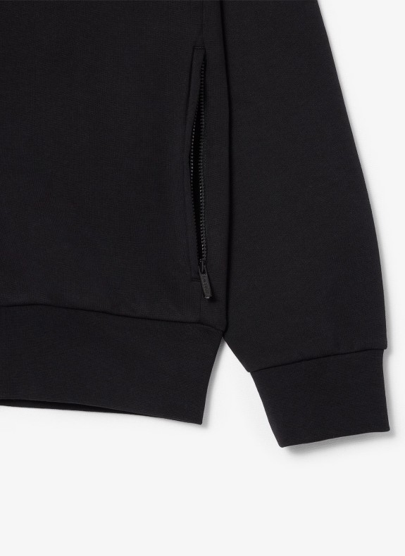 Schwarz Sweatshirt Lacoste Jacke