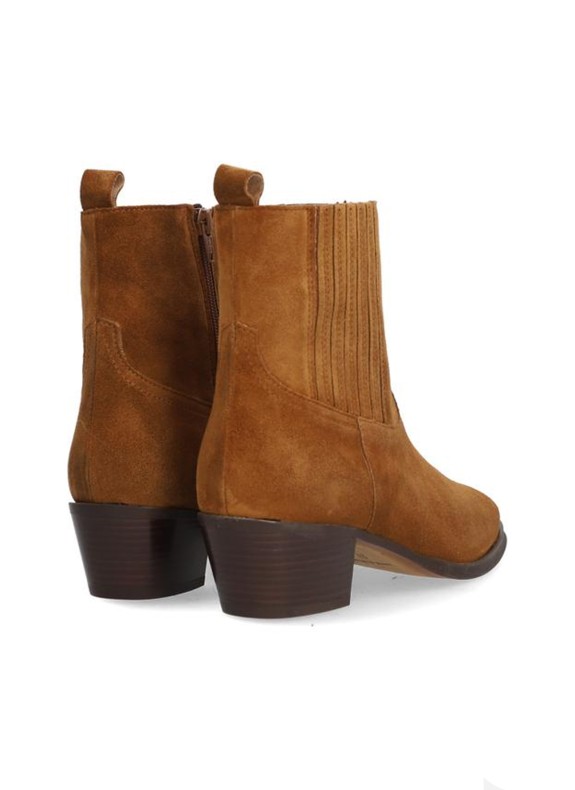 Botín de Piel ALPE para Mujer con Tacón en Color Cuero