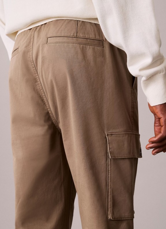 SKINNY ELASTIC TWILL CARGO PANT