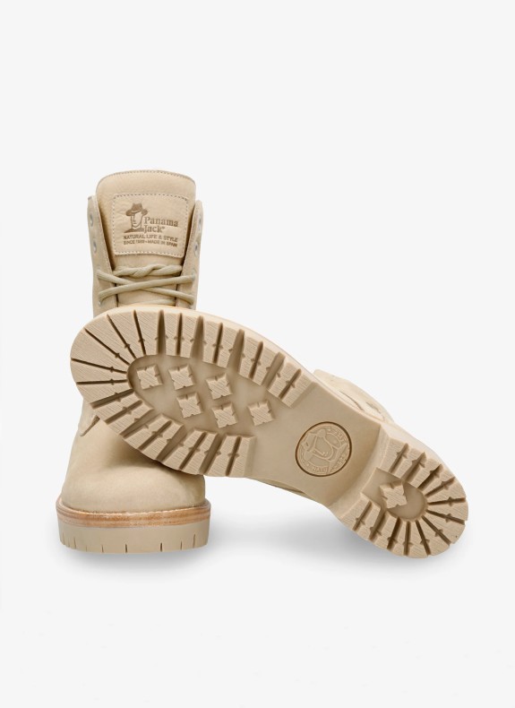 Botín Panama Jack Padma B10 para Mujer en Color Beige