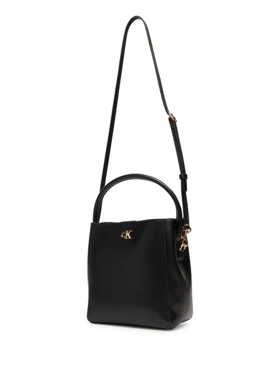 Bandolera Calvin Klein CK Bucket With Strap negro