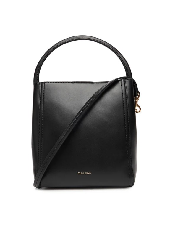 Bandolera Calvin Klein CK Bucket With Strap negro