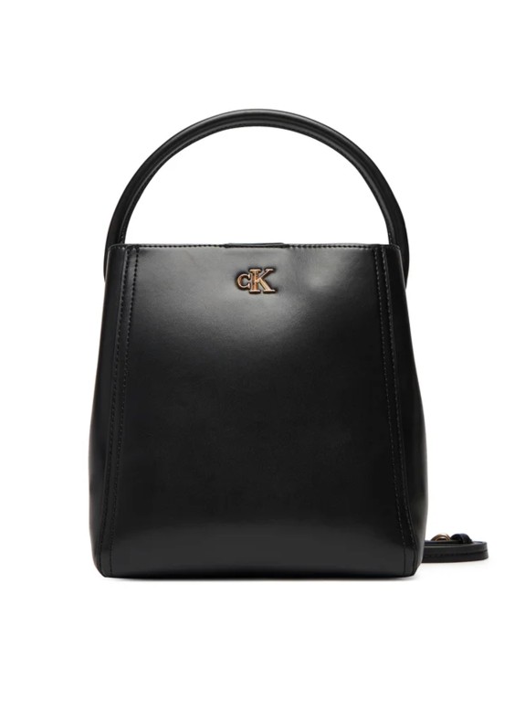 Bandolera Calvin Klein CK Bucket With Strap negro