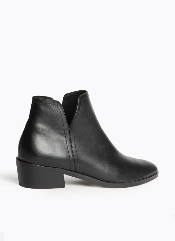 Botín con Tacón para Mujer en Color Negro