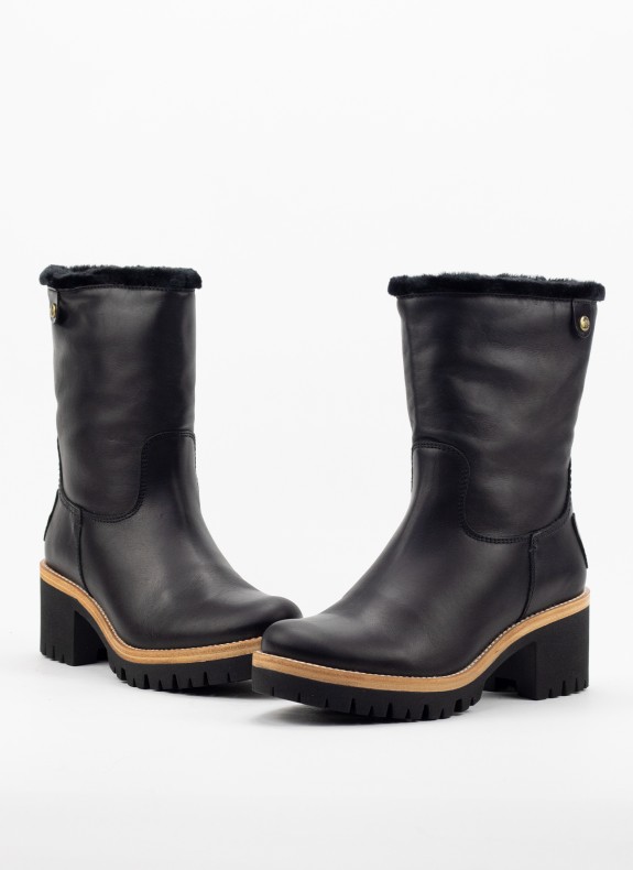 Botín Panama Jack Piola B42 para Mujer en Color Negro