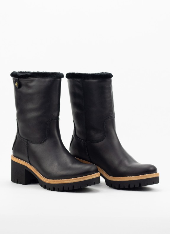 Botín Panama Jack Piola B42 para Mujer en Color Negro