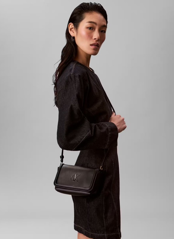 BOLD CK FLAP CROSSBODY