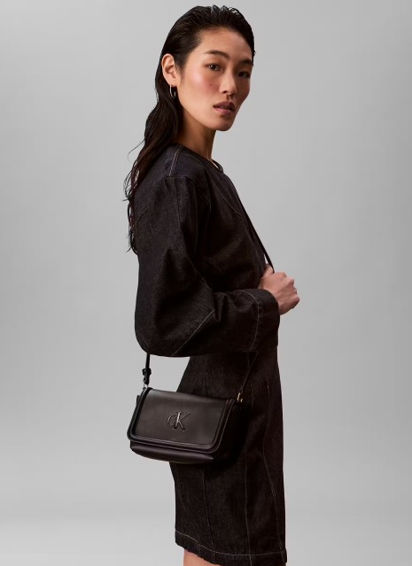BOLD CK FLAP CROSSBODY