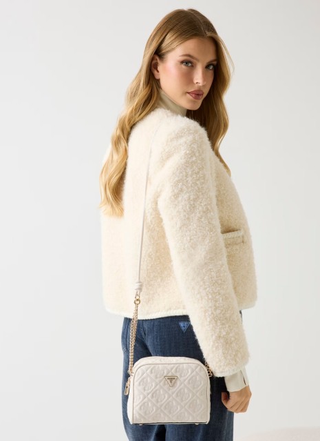 Bandolera Adelasia Camera Crossbody blanco