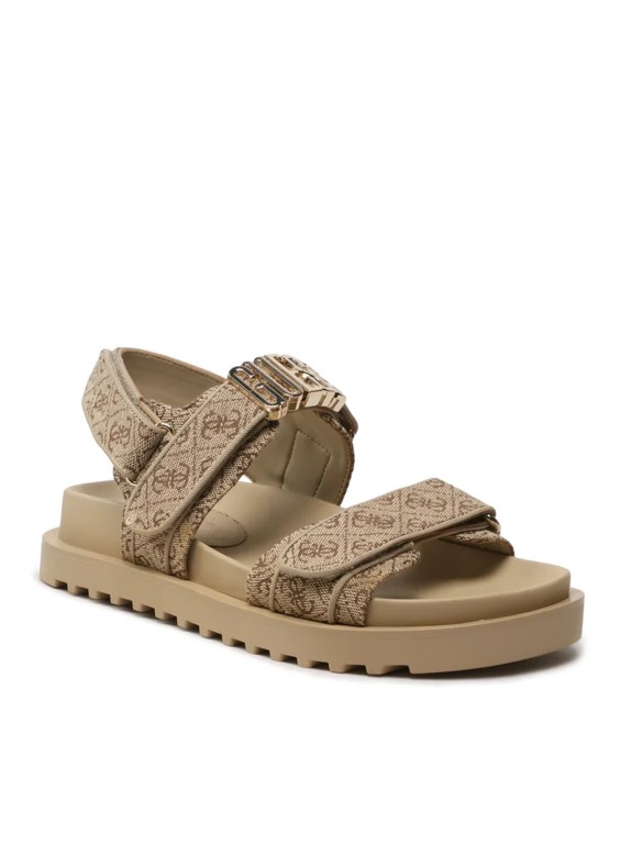 Sandalias Guess Fabelis2 en color beige para mujer