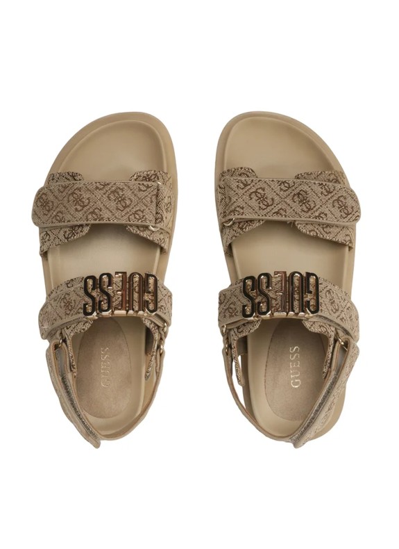 Sandalias Guess Fabelis2 en color beige para mujer