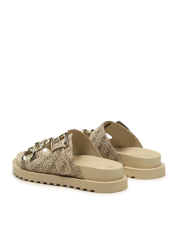 Sandalias Guess Fatema2 en color beige para mujer