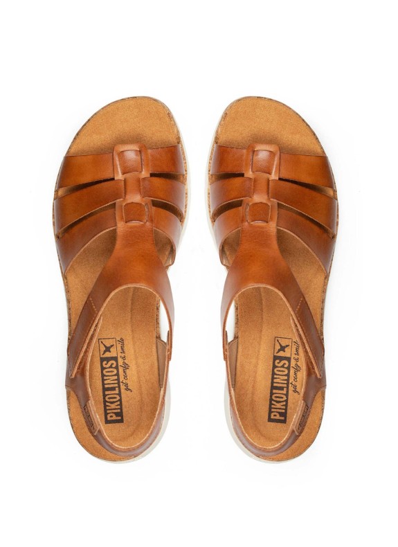 Sandalia Pikolinos Palma W4N-0754 en color cuero para mujer