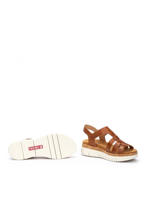 Sandalia Pikolinos Palma W4N-0754 en color cuero para mujer