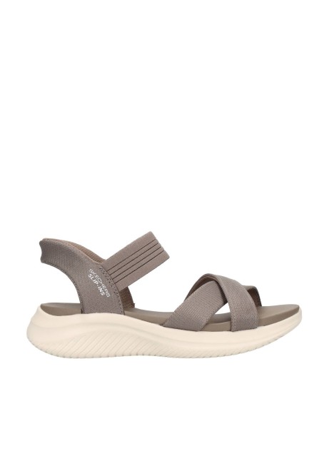 Sandalia Skechers Slip-Ins Ultra Flex 3.0 Neve en color taupe para mujer