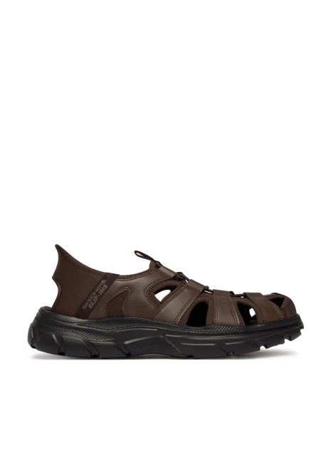 Sandalia Skechers Slip-Ins Revolted Vartan en color marrón para hombre