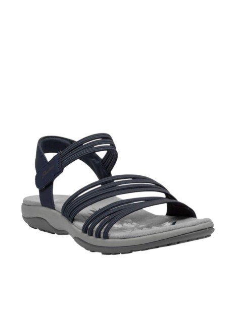 Sandalias Skechers Reggae Slim Coffee Run en color marino para mujer