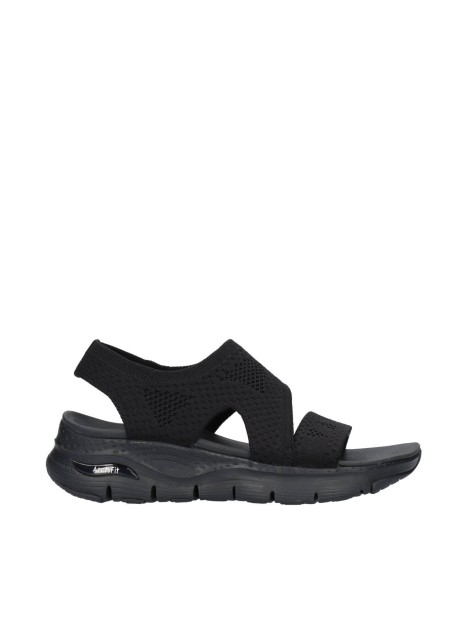 Sandalia Skechers Arch Fit Brightest Day  en color negro para mujer