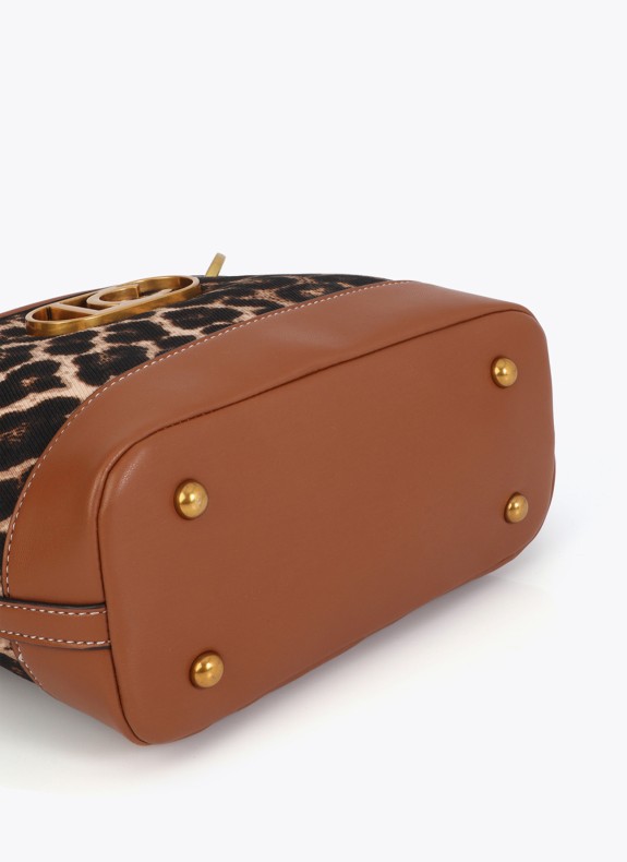 Mini-Korb Lola Casademunt in Leopardenmuster für Damen