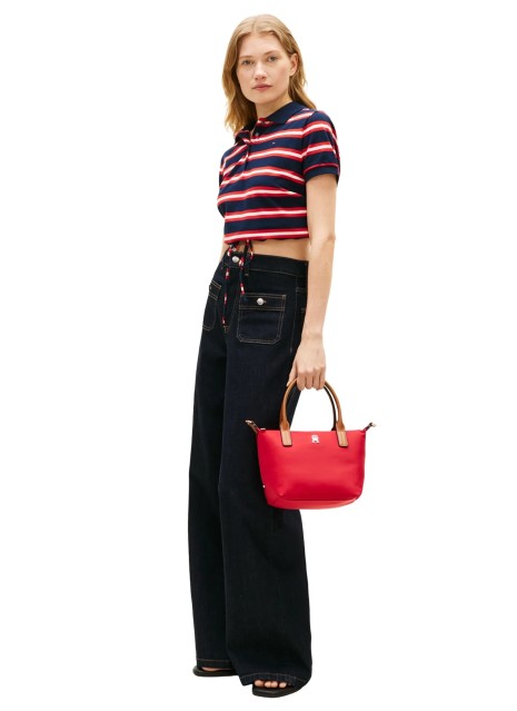 Bandolera Tommy Hilfiger Popette Mini Tote en color rojo para mujer