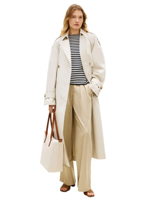 Bolso Tommy Hilfiger Popette Tote en color beige para mujer