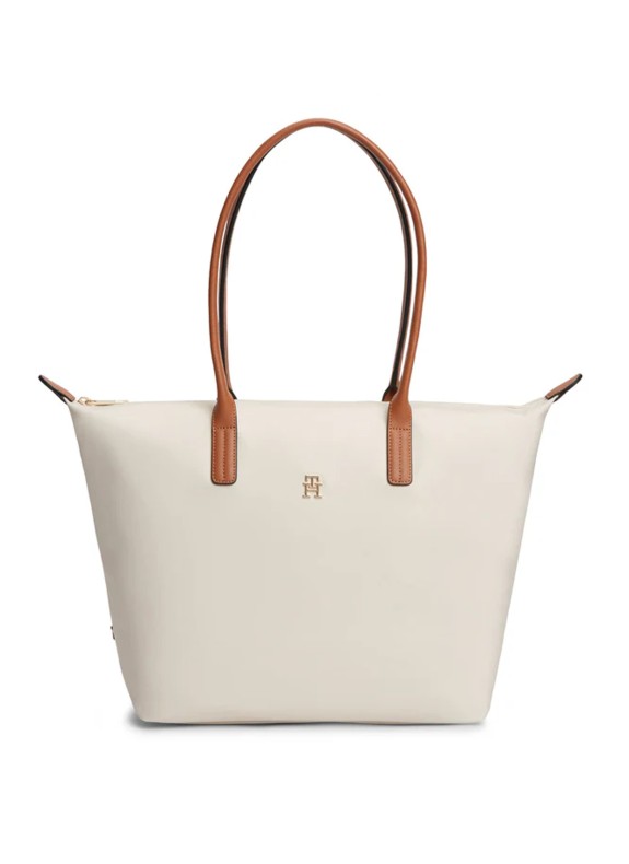 Bolsa Tommy Hilfiger Popette Tote na cor bege para mulher