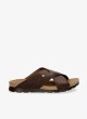 Sandalia Panama Jack Salman C17 en color marrón para hombre