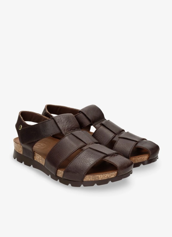 Sandalia Panama Jack Stanley C1en color marrón para hombre