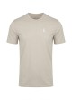 Camiseta Calvin Klein SS 30S Classic Back Monologo Tee na cor bege para homem