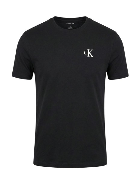 T-shirt Calvin Klein SS 30S Classic Back Monologo Tee en couleur noire pour homme