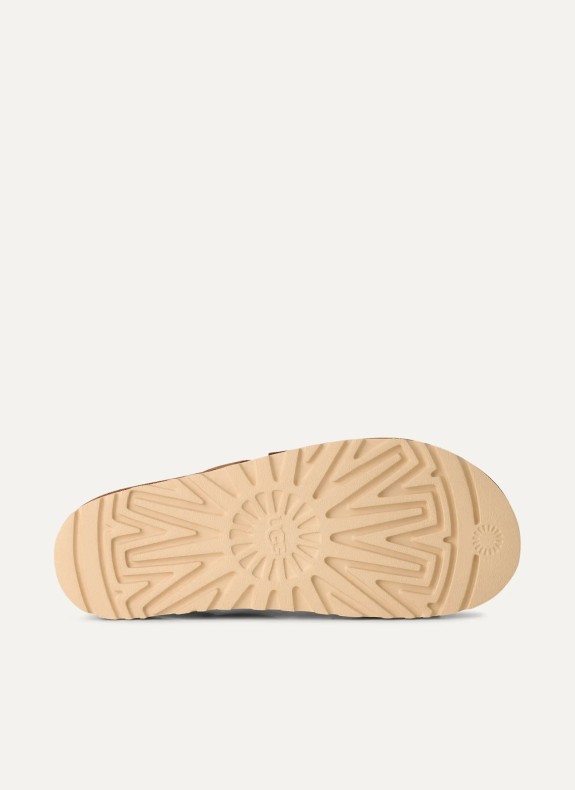 Sandalias Ugg Goldenstar Gleam en color cuero para mujer