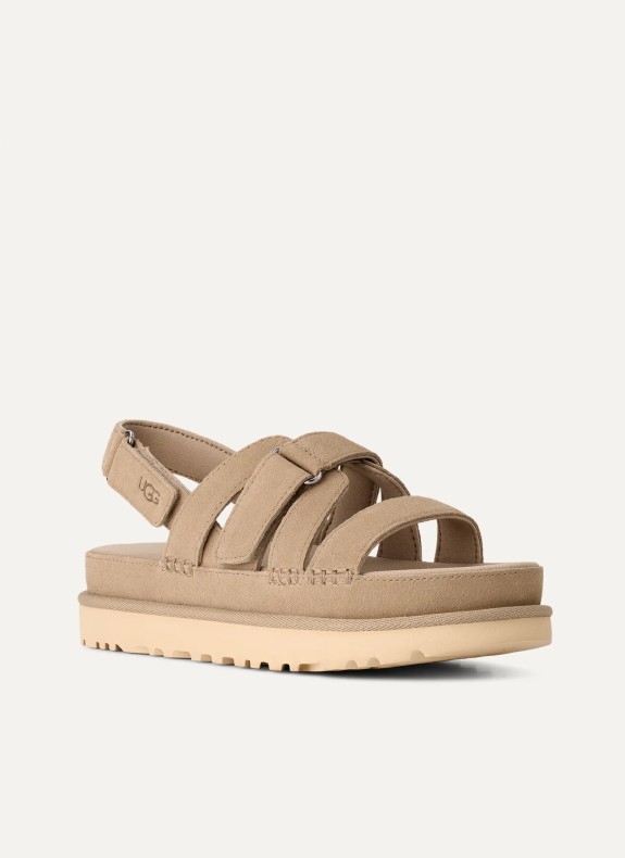 Sandalia UGG Goldenstar Gleam en color taupe para mujer