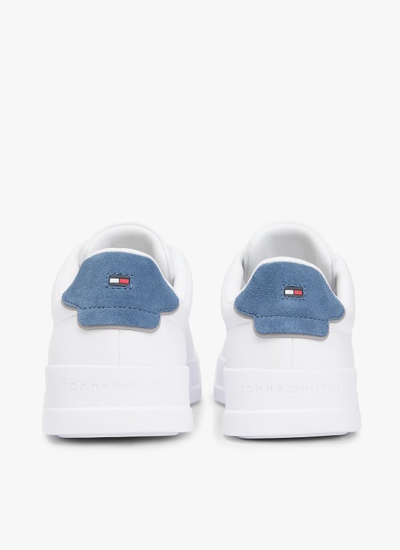 Baskets Tommy Hilfiger TH Court LTH Detail Ess en blanc pour femme