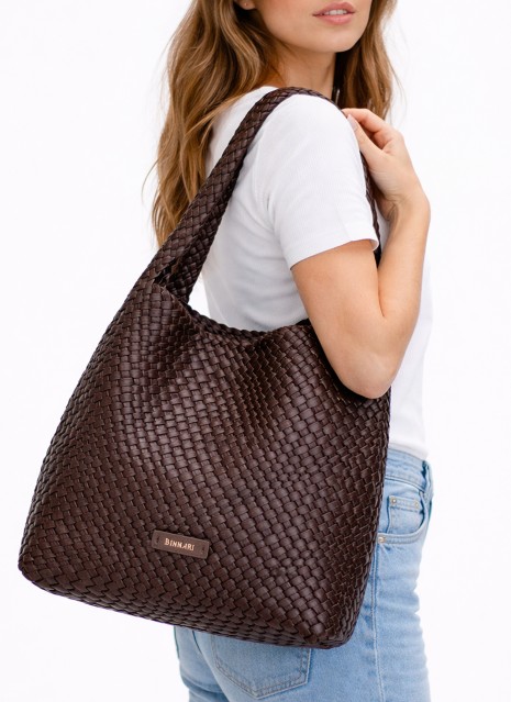 Bolso Binnari Lira en color marrón para mujer