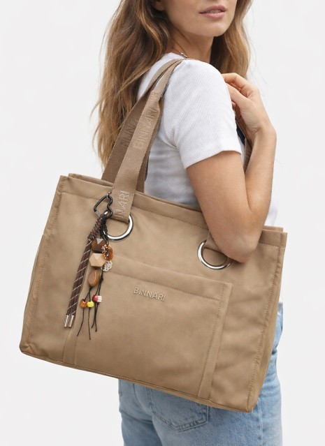 Bolso Binnari Xara en color caqui para mujer
