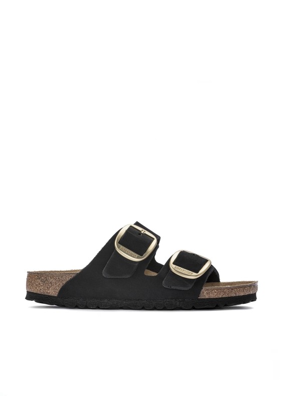 Sandali Birkenstock Arizona Big Buckle Lenb in colore nero